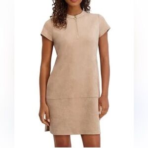 Kensie Tan Sueded Scuba Dress